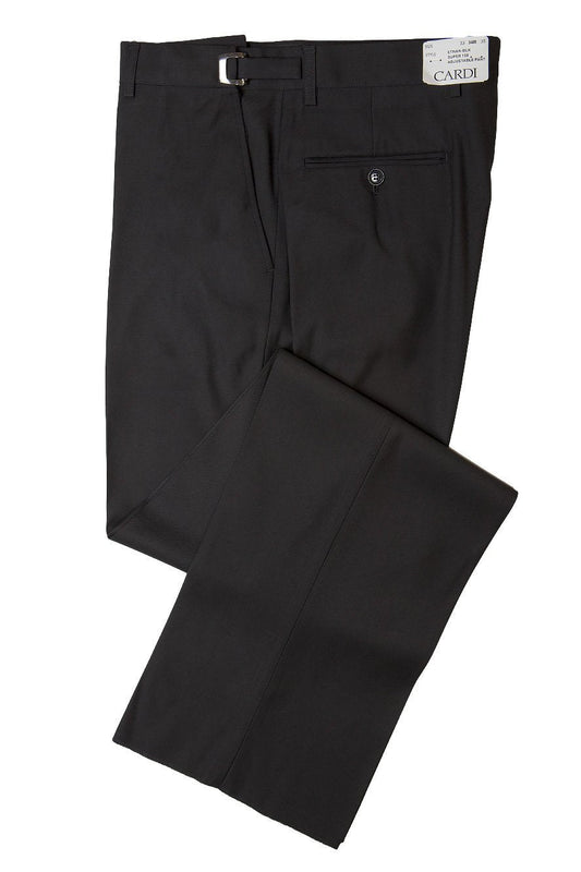 "Ethan" Black Super 150's Luxury Viscose Blend Suit Pants-0