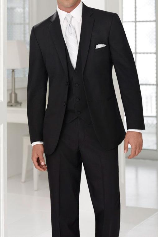 "Madison" Black Suit Jacket Notch (Separates)-0